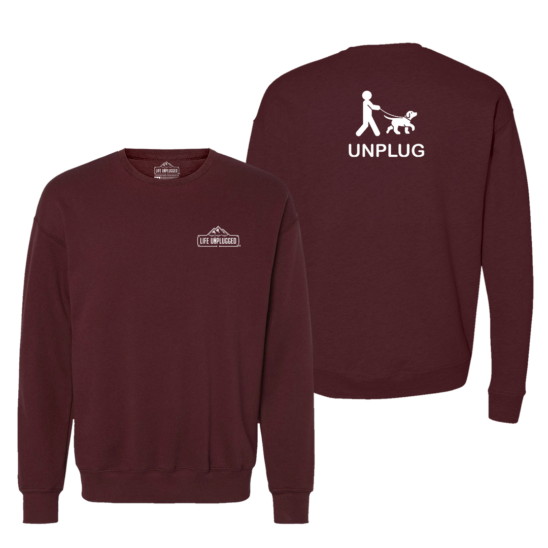 Dog Walking Midweight Super Soft Crewneck Sweatshirt