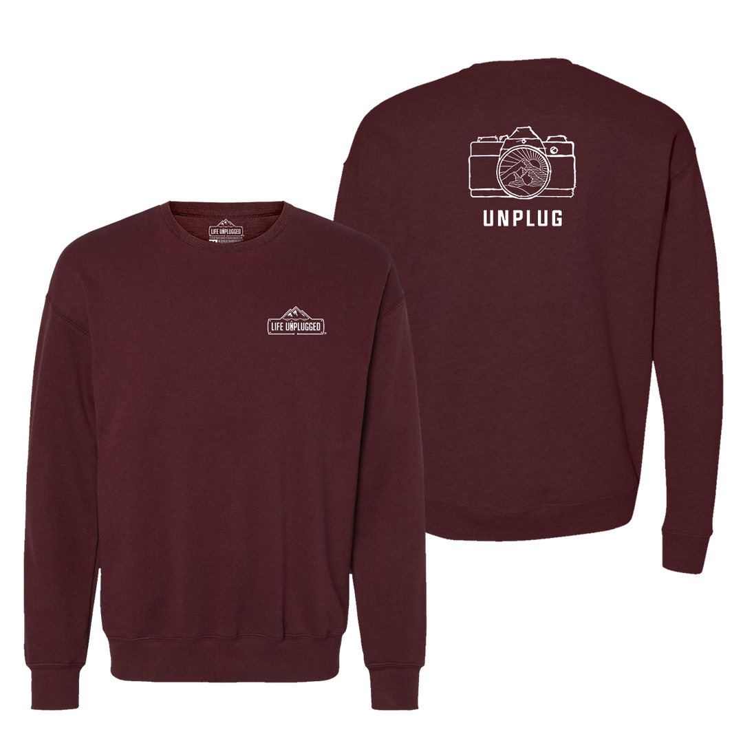 Camera Mountain Lens Midweight Super Soft Crewneck Sweatshirt