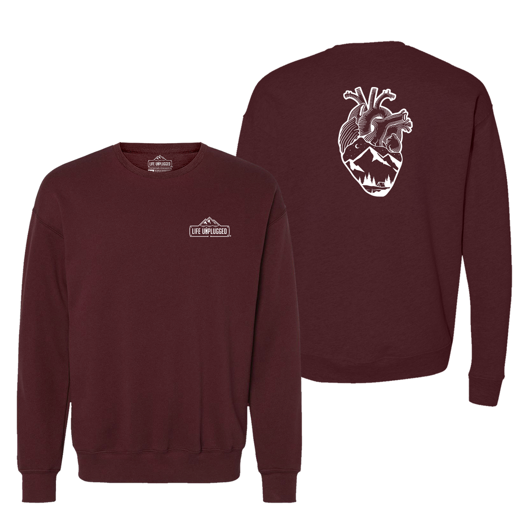Anatomical Heart (Full Chest) Midweight Super Soft Crewneck Sweatshirt