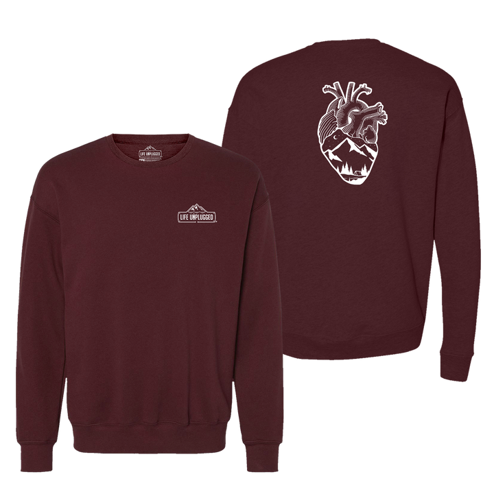 Anatomical Heart (Full Chest) Midweight Super Soft Crewneck Sweatshirt
