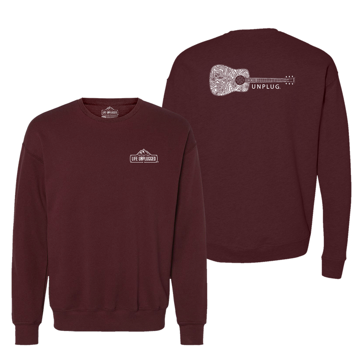 Guitar Midweight Super Soft Crewneck Sweatshirt