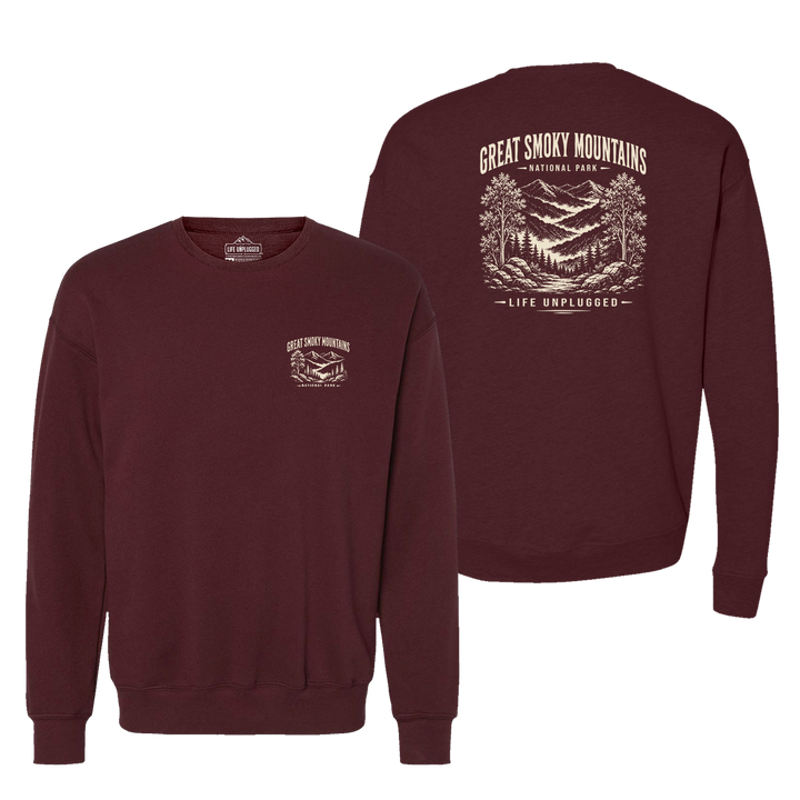 GREAT SMOKY MOUNTAINS NATIONAL PARK Midweight Super Soft Crewneck