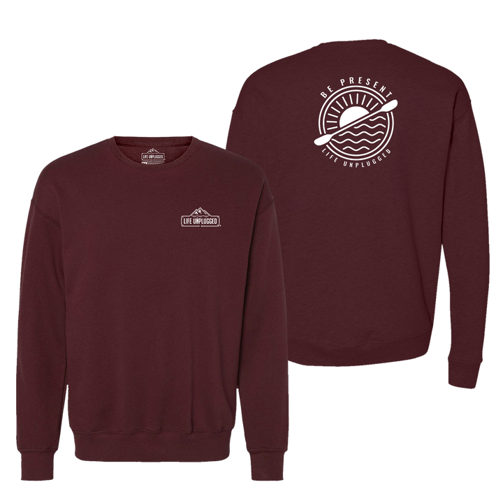 Be Present Paddle Midweight Super Soft Crewneck Sweatshirt