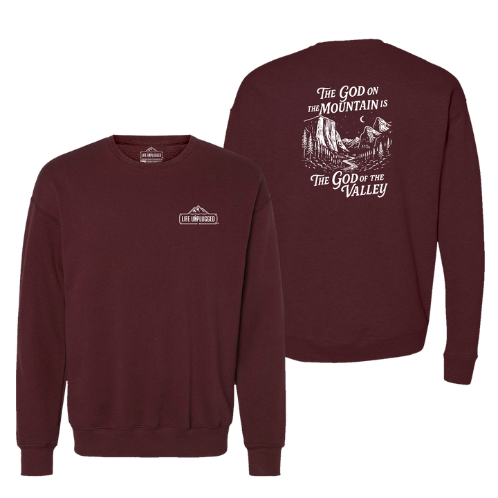 God On The Mountain Midweight Super Soft Crewneck