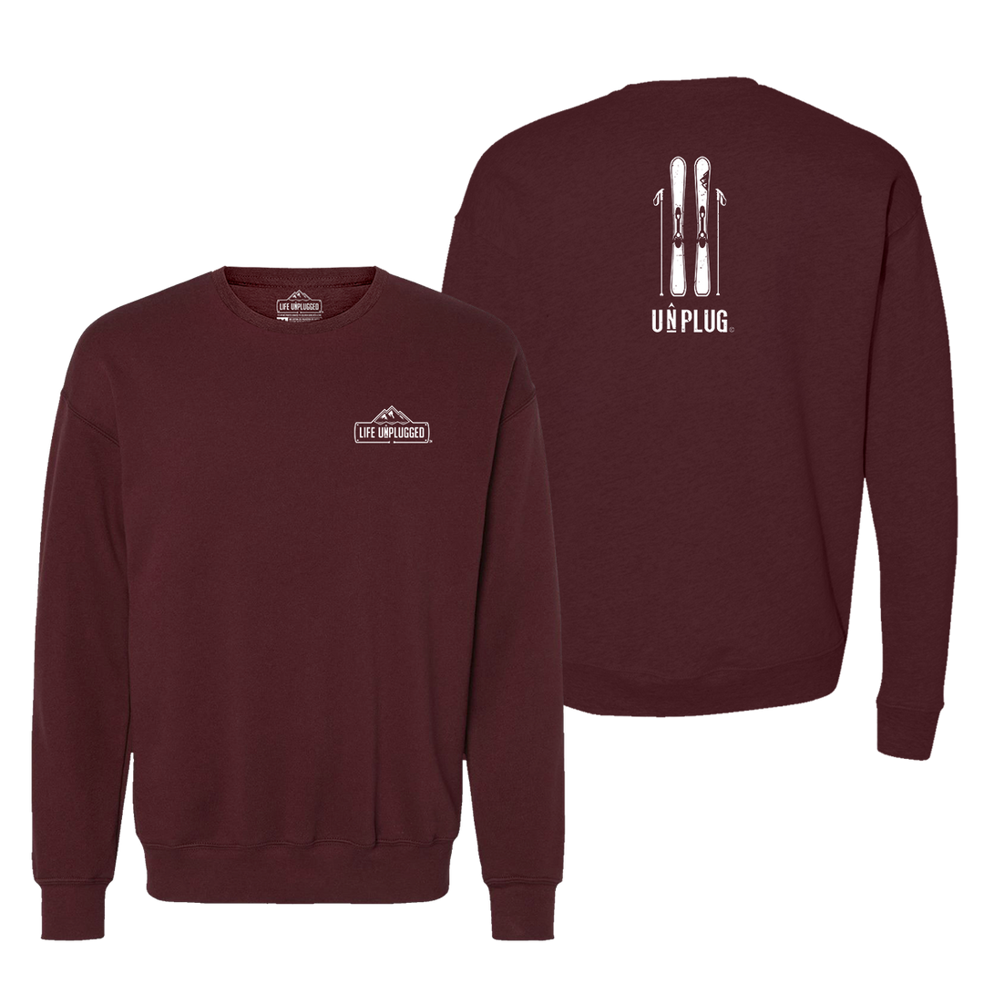 Skiing Midweight Super Soft Crewneck Sweatshirt