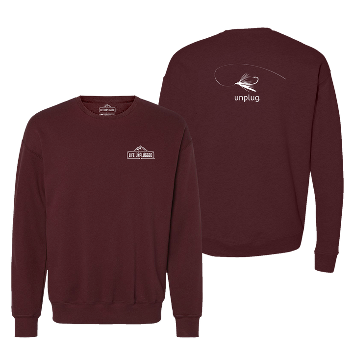 Fly Fishing Midweight Super Soft Crewneck Sweatshirt
