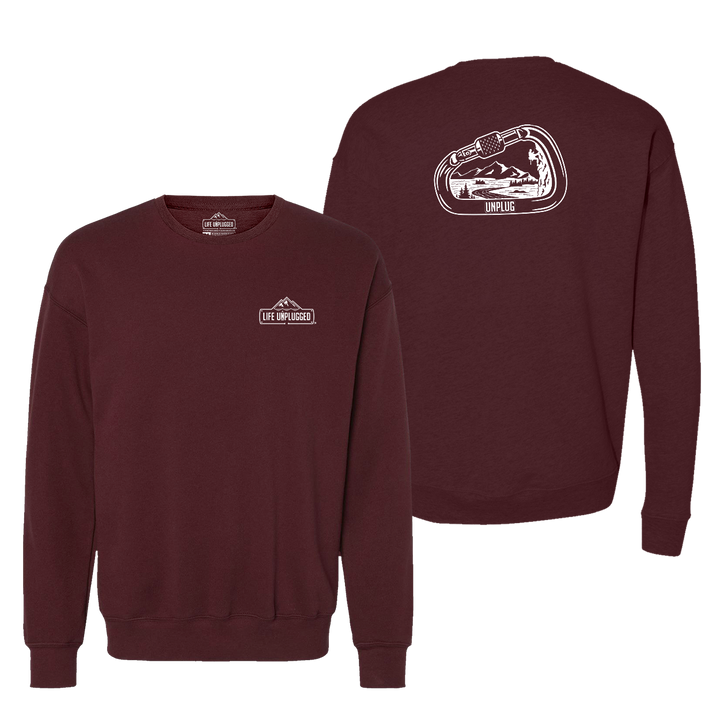 Rock Climbing Mountain Scene Midweight Super Soft Crewneck Sweatshirt