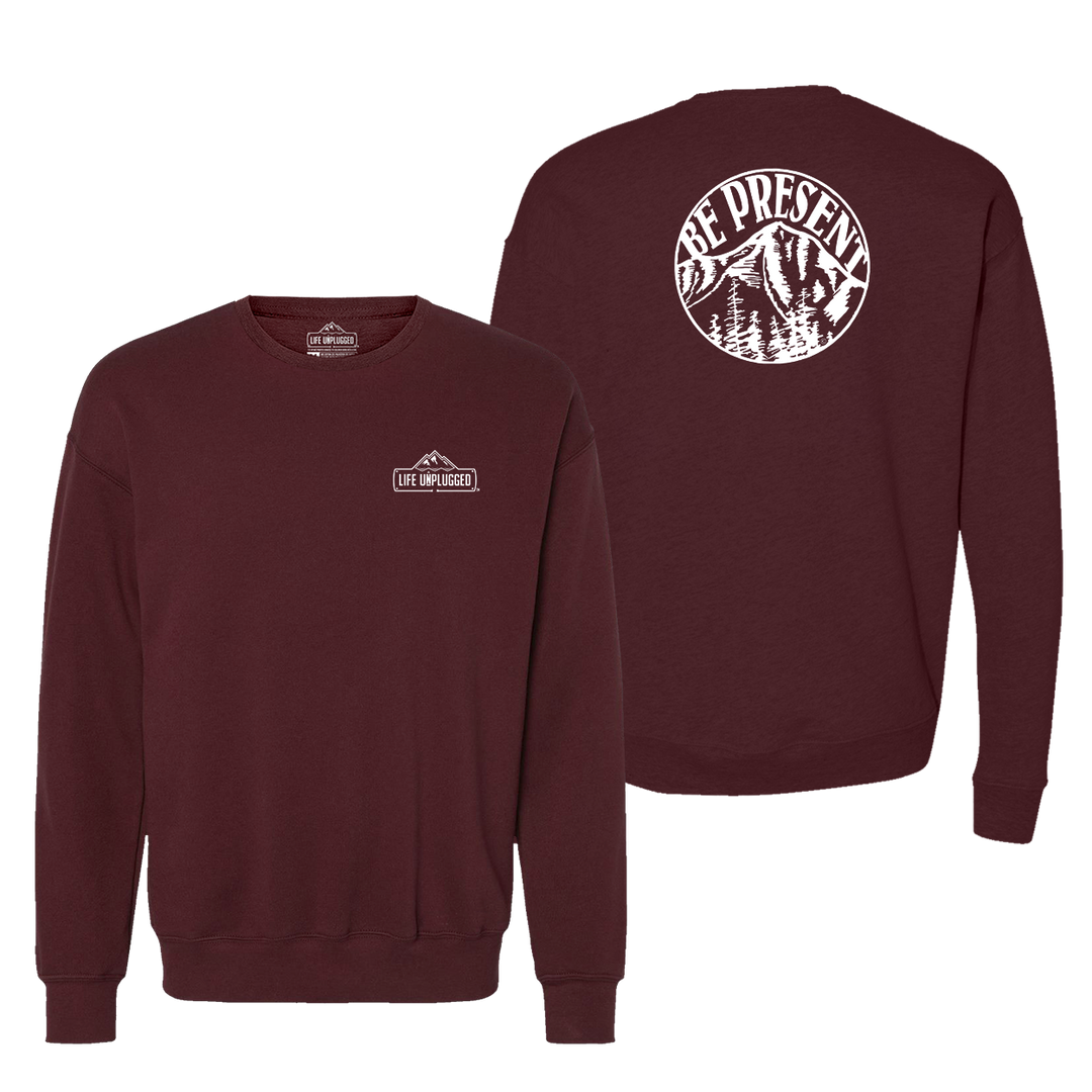 Be Present Mountain Midweight Super Soft Crewneck Sweatshirt