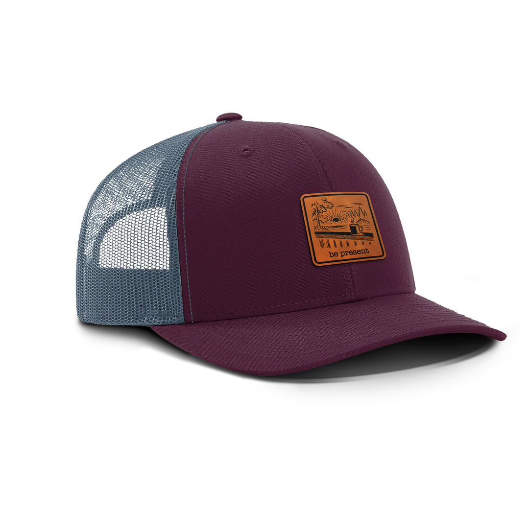 KEEP IT SIMPLE. Snapback Leather Patch Hat