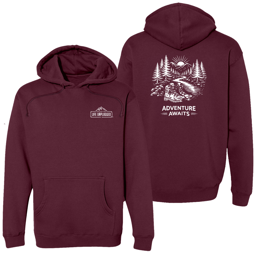 ADVENTURE AWAITS Heavyweight Hoodie