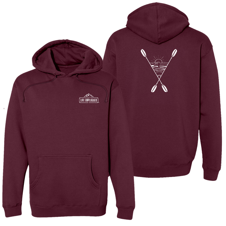 Kayaking Into The Sunset Heavyweight Hoodie