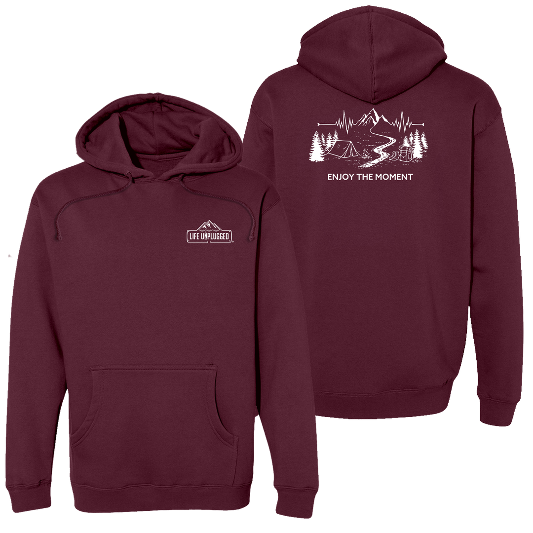 ENJOY THE MOMENT (MOUNTAIN SCENE) Heavyweight Hoodie