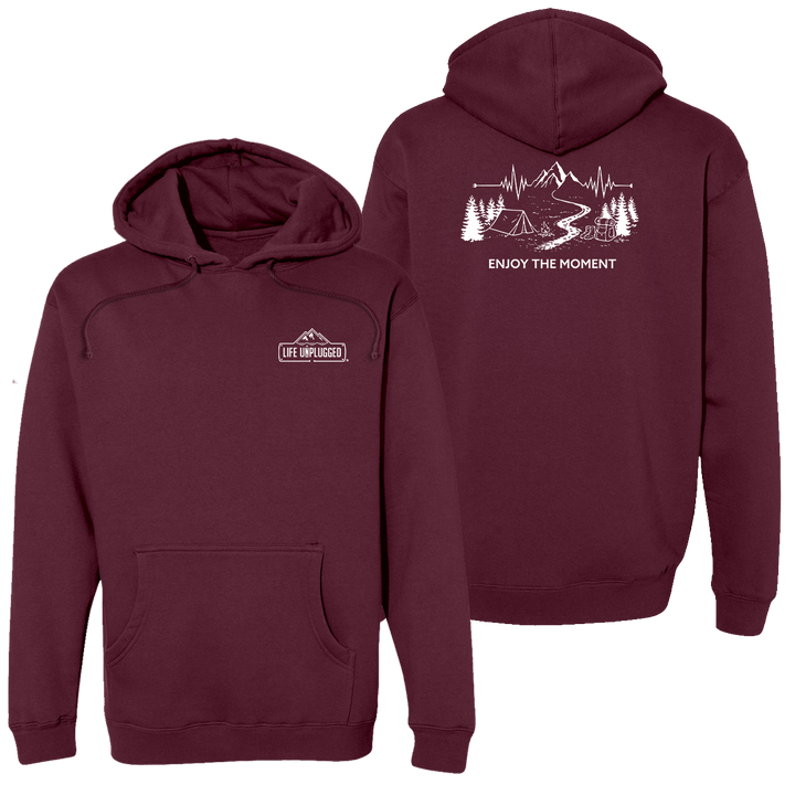 ENJOY THE MOMENT (MOUNTAIN SCENE) Heavyweight Hoodie