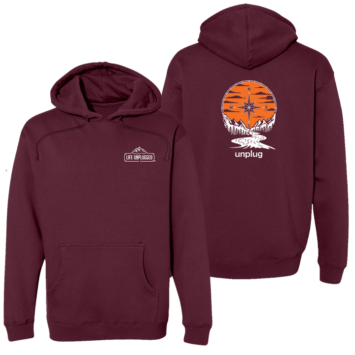 Compass Sunset Heavyweight Hoodie