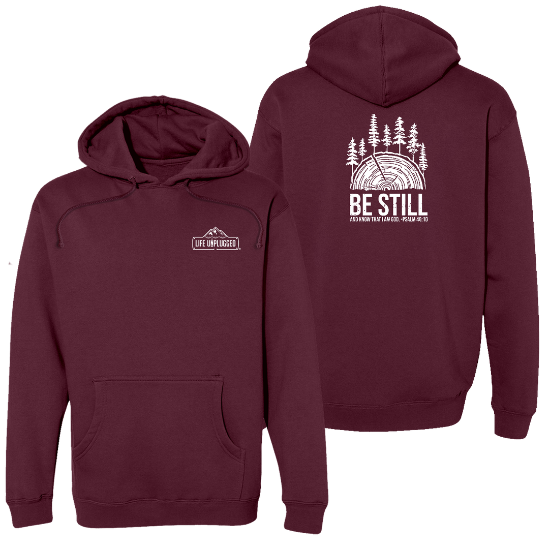 BE STILL IN THE WOODS Heavyweight Hoodie