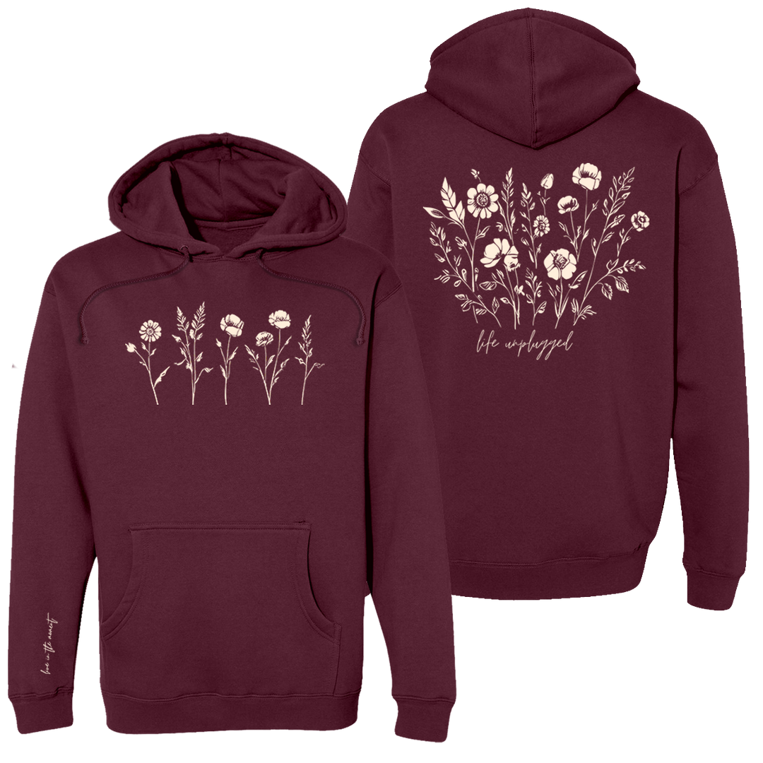 Live in the Moment Wildflower Heavyweight Hoodie