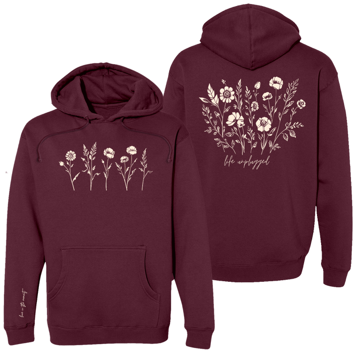 Live in the Moment Wildflower Heavyweight Hoodie