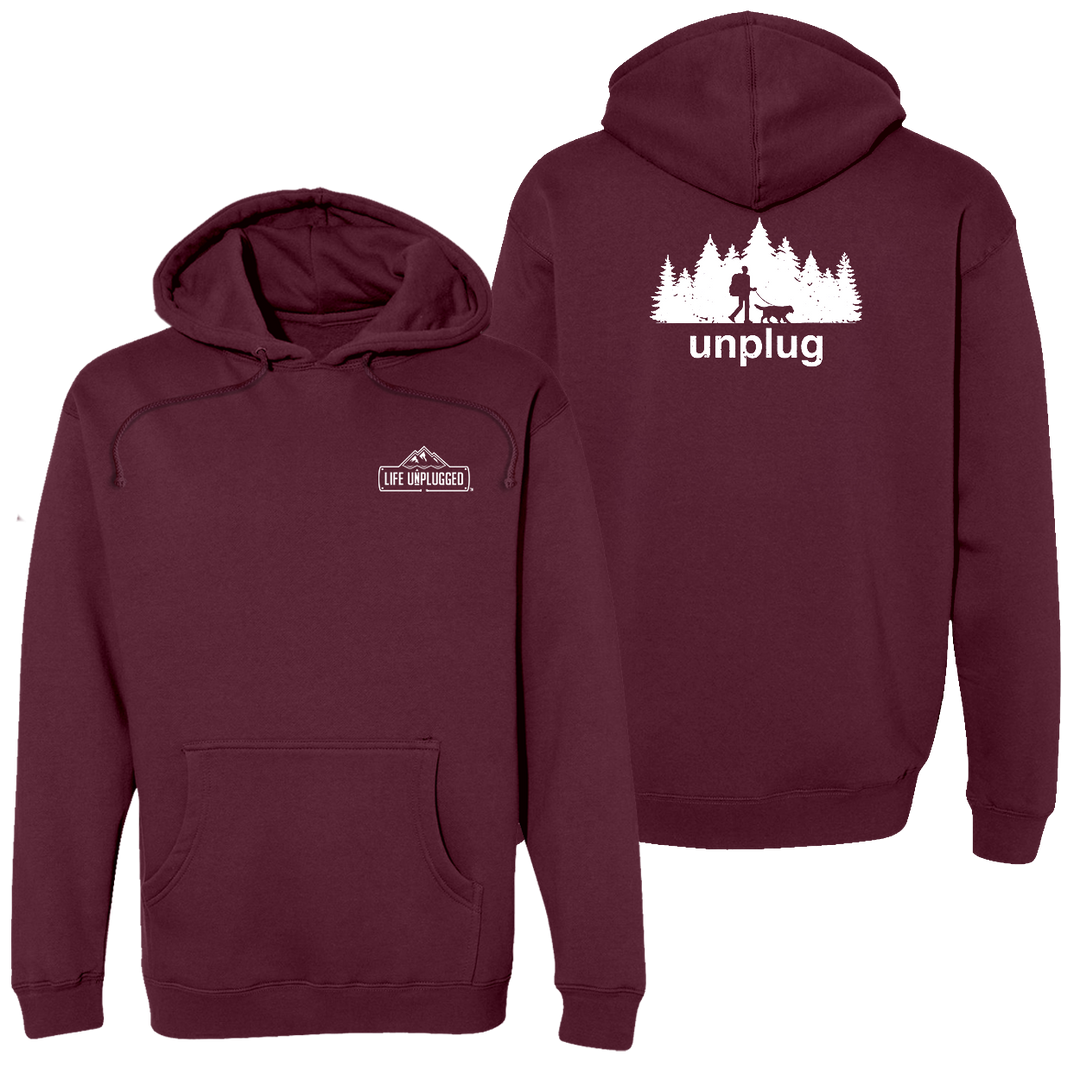 Dog Walks In The Woods Heavyweight Hoodie