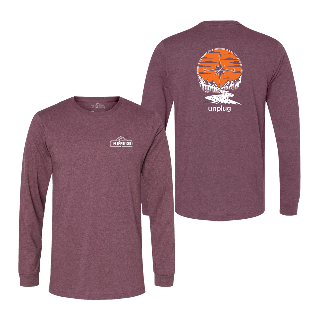 Compass Sunset Long Sleeve T-Shirt