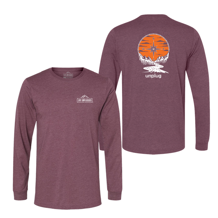 Compass Sunset Long Sleeve T-Shirt