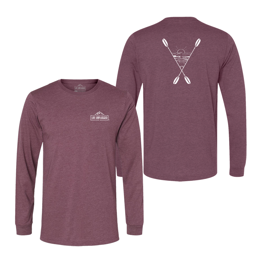 Kayaking Into The Sunset Long Sleeve T-Shirt