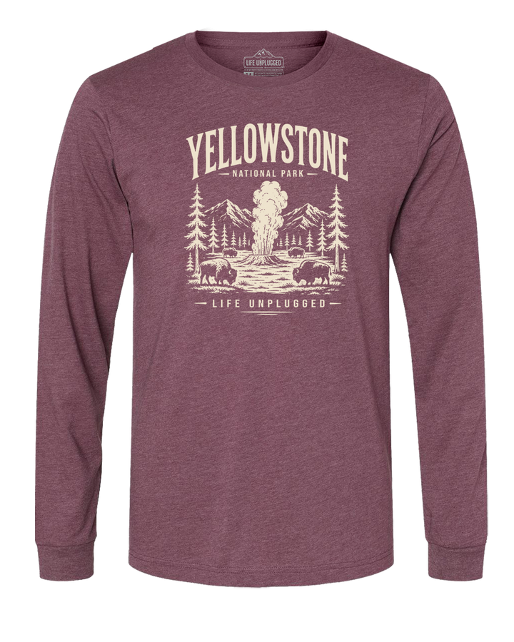YELLOWSTONE NATIONAL PARK Long Sleeve T-Shirt