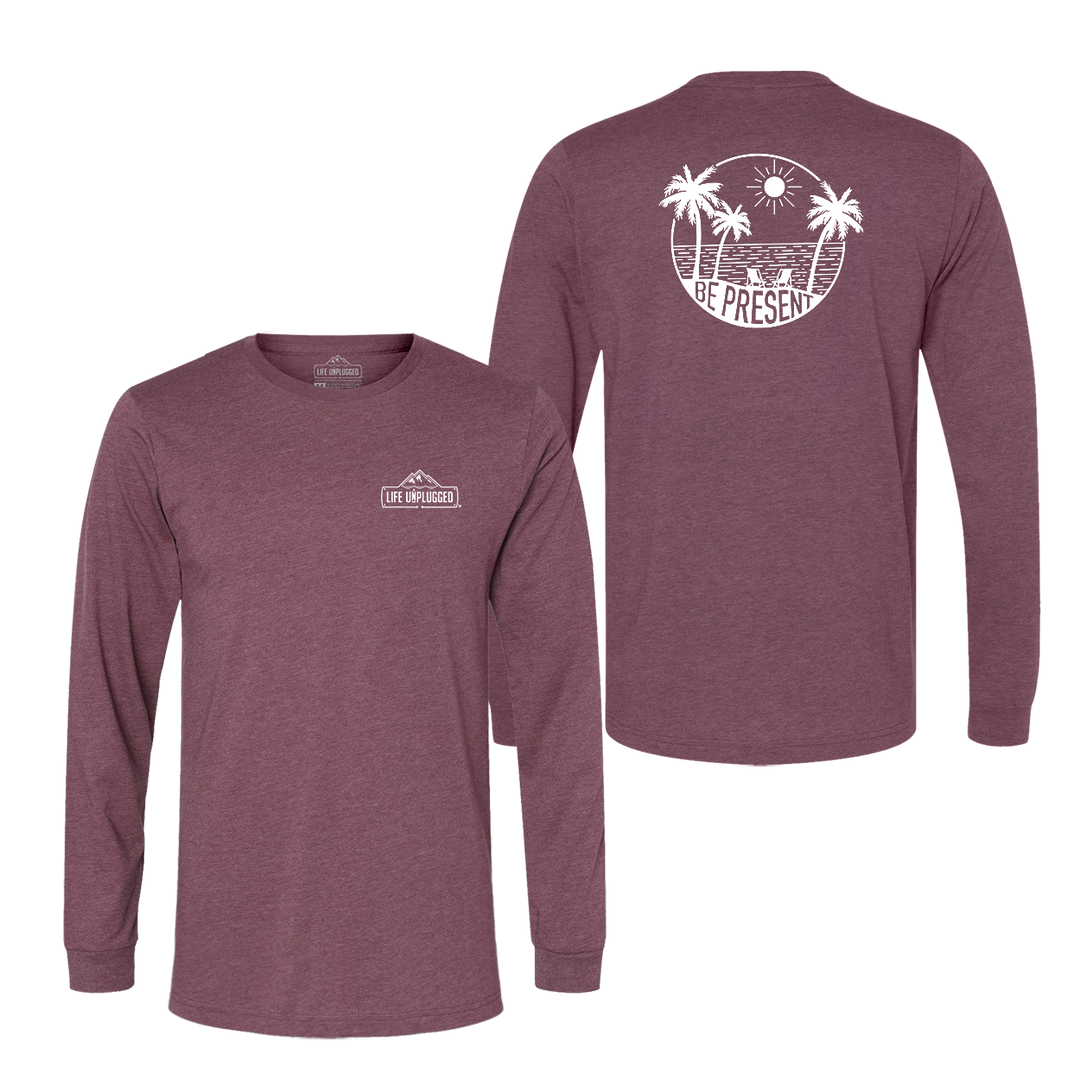 Be Present Beach Long Sleeve T-Shirt
