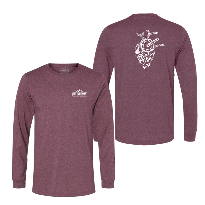 Anatomical Heart (Bicycle Parts) Long Sleeve T-Shirt