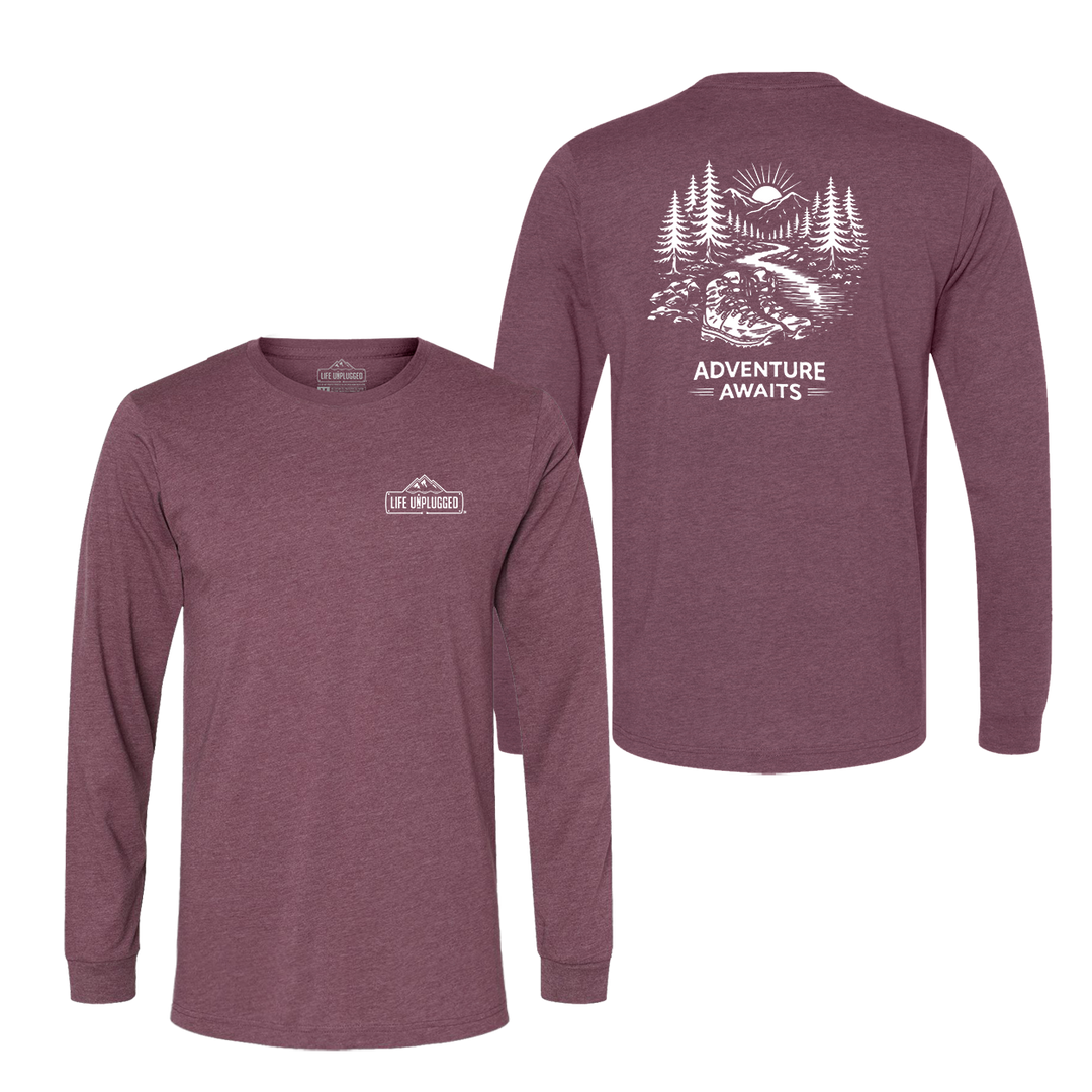 ADVENTURE AWAITS Long Sleeve T-Shirt