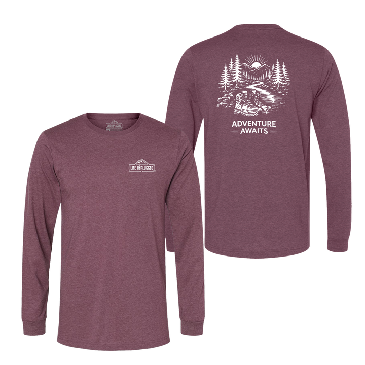 ADVENTURE AWAITS Long Sleeve T-Shirt