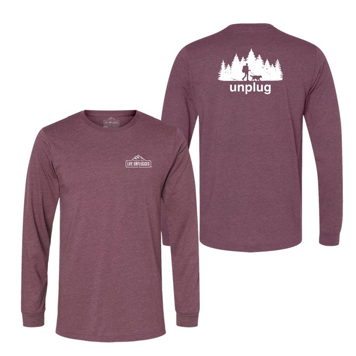 Dog Walks in the Woods Long Sleeve T-Shirt