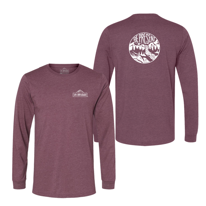 Be Present Waterfall Long Sleeve T-Shirt