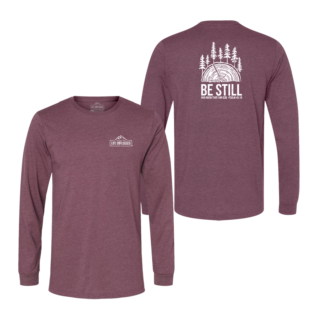 BE STILL IN THE WOODS Long Sleeve T-Shirt
