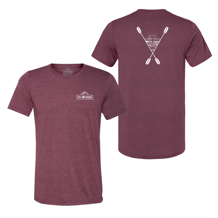 Kayaking Into The Sunset Triblend T-Shirt