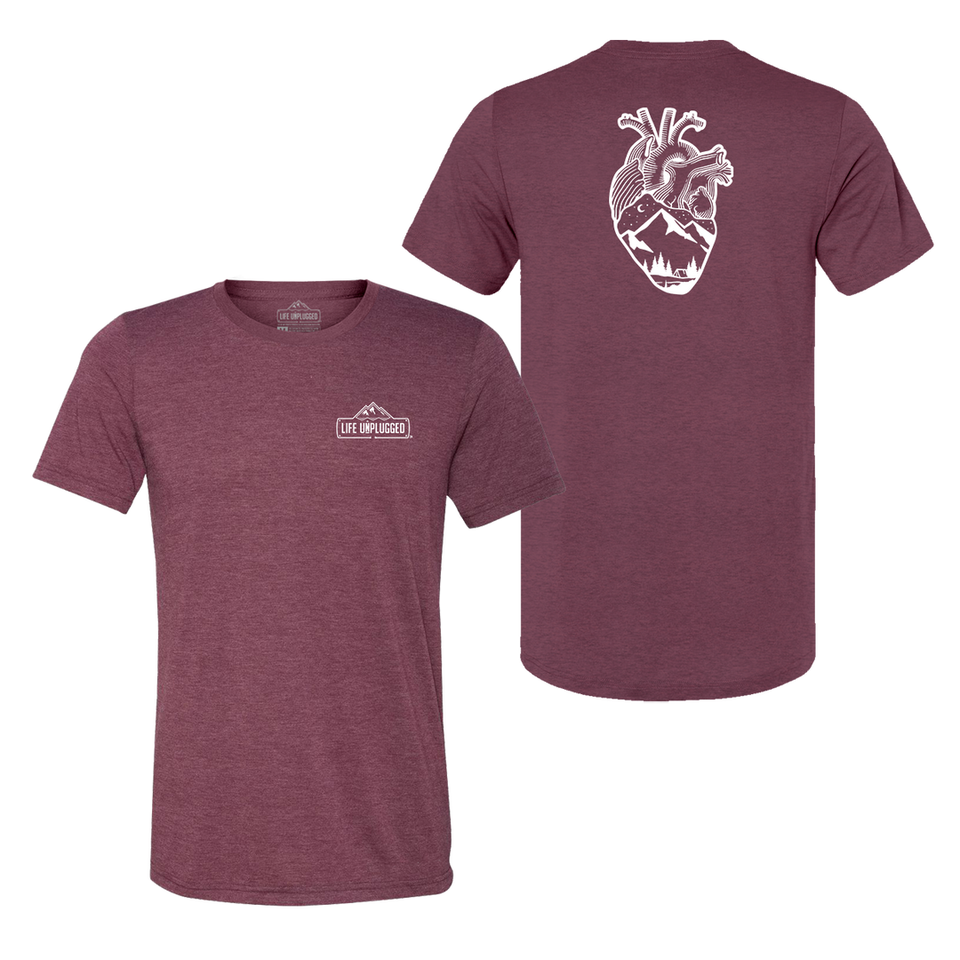 Anatomical Heart (Full Chest) Triblend T-Shirt