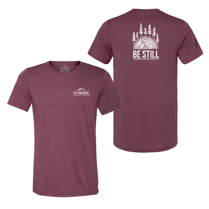BE STILL IN THE WOODS Triblend T-Shirt