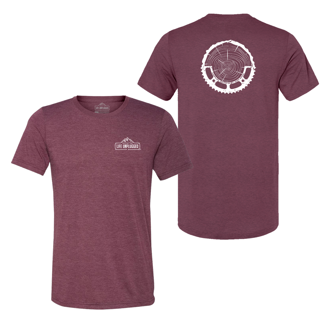 Tree Rings Chainring Triblend T-Shirt