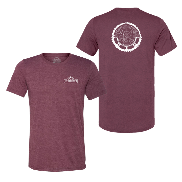 Tree Rings Chainring Triblend T-Shirt