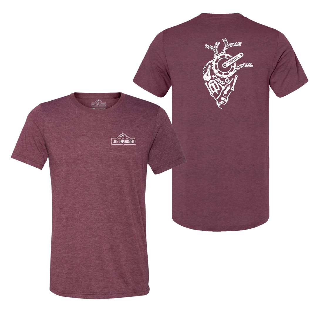 Anatomical Heart (Bicycle Parts) Triblend T-Shirt