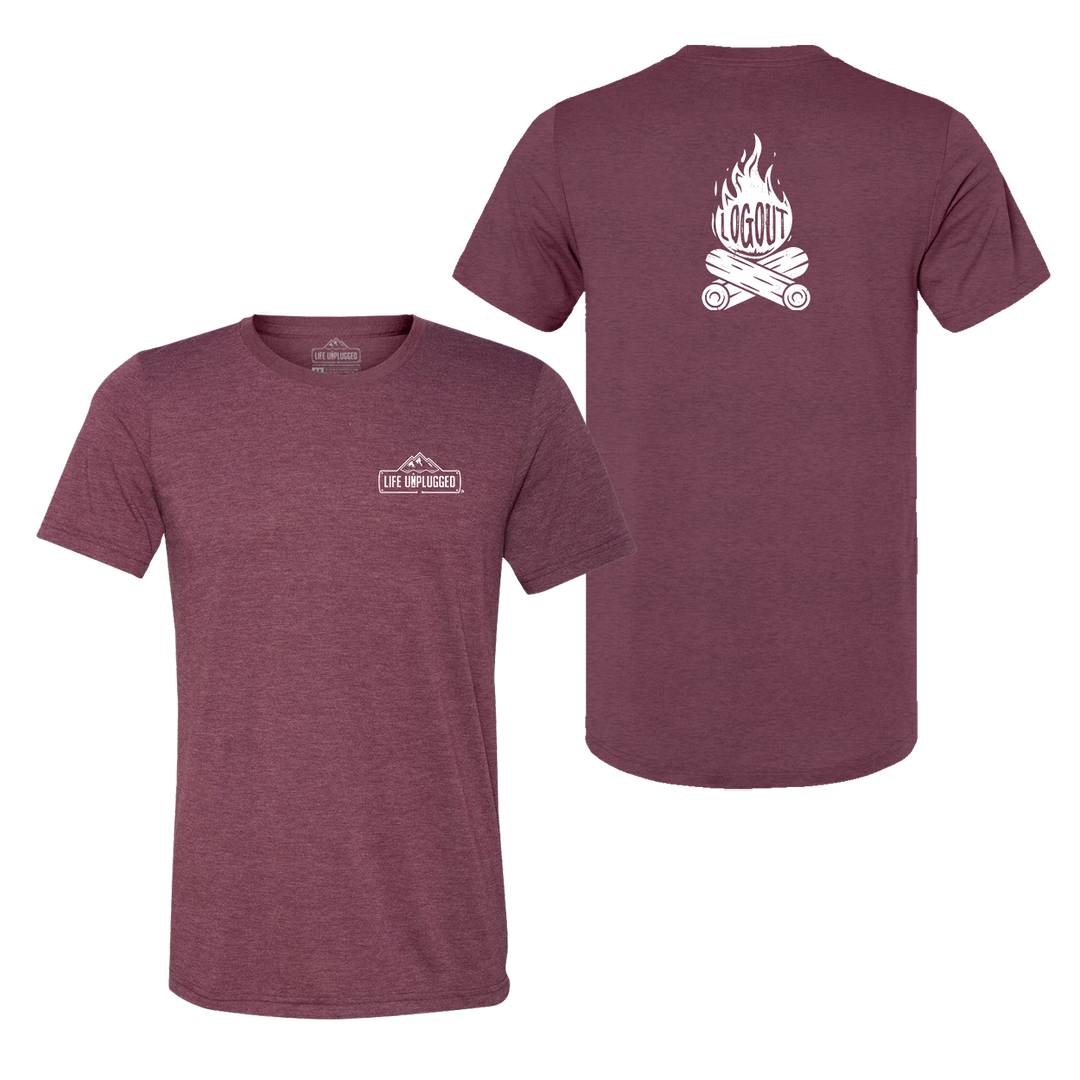 Log Out Campfire Triblend T-Shirt