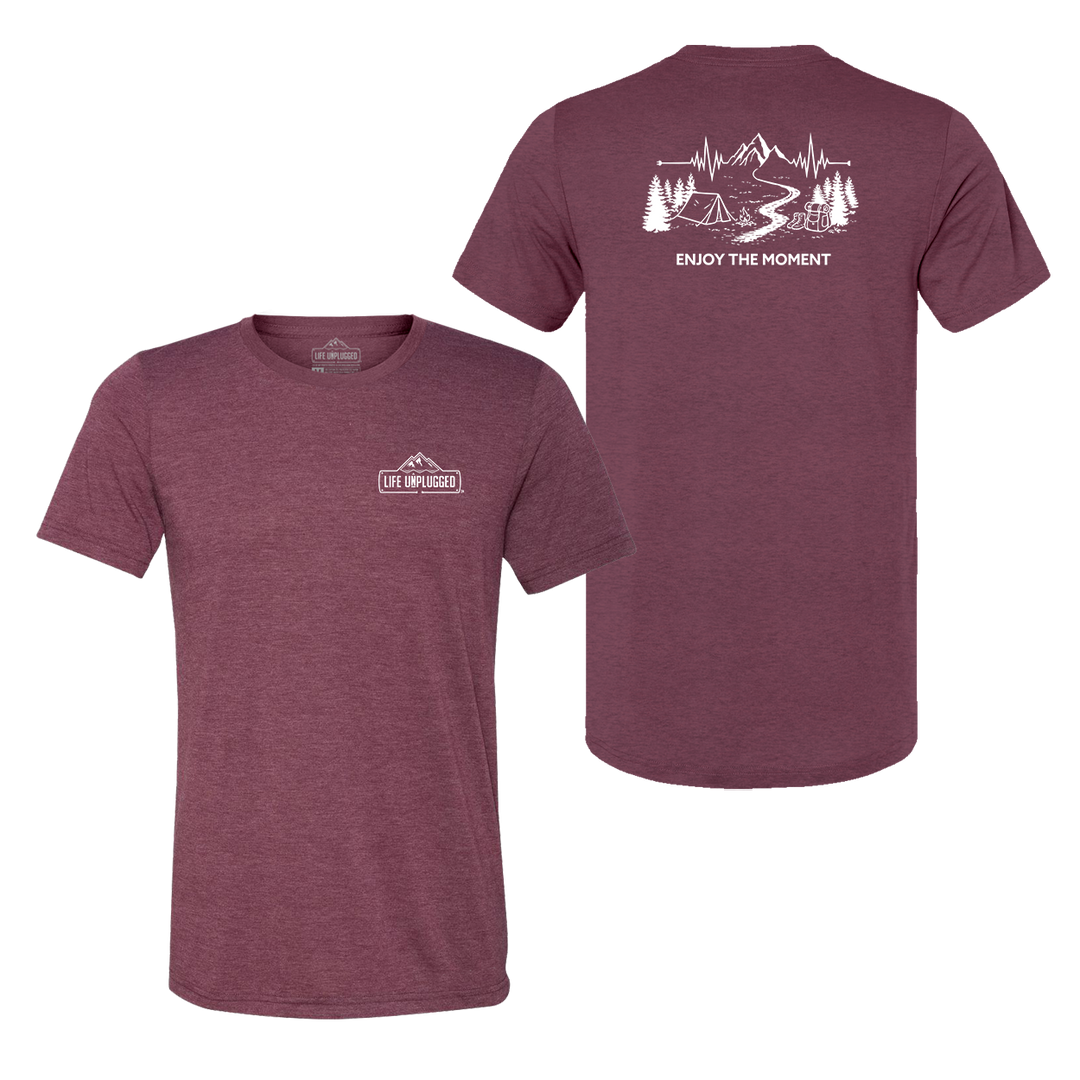 ENJOY THE MOMENT (MOUNTAIN SCENE) Triblend T-Shirt
