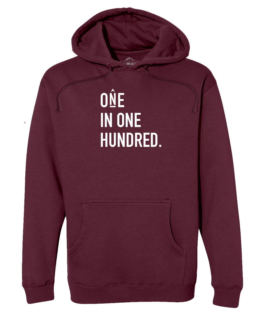 ONE IN ONE HUNDRED STACKED Premium Heavyweight Hooded Sweatshirt