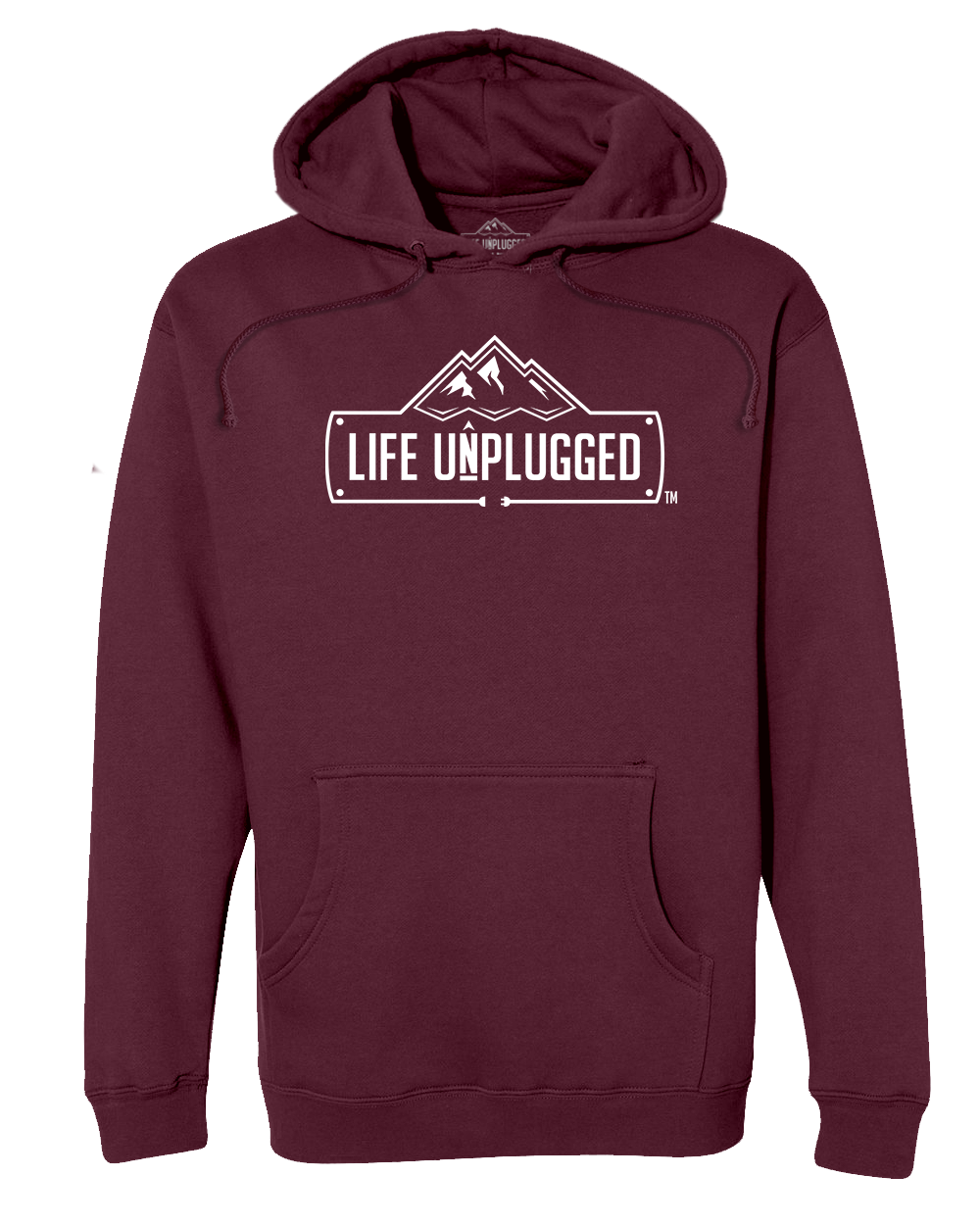 LIFE UNPLUGGED LOGO Premium Heavyweight Hooded Sweatshirt