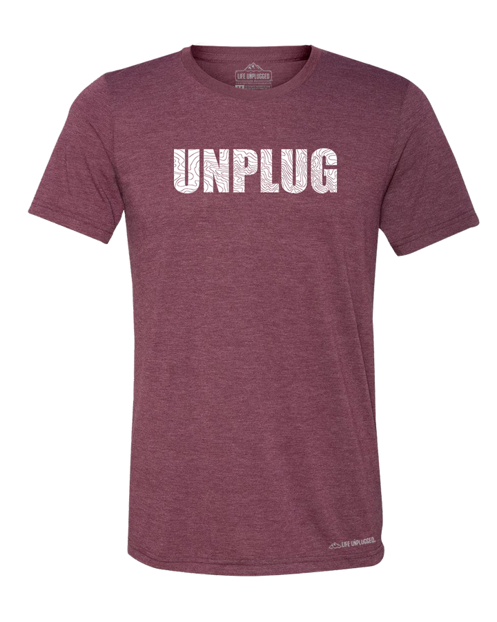 Unplug Topo Map Premium Triblend T-Shirt - Life Unplugged