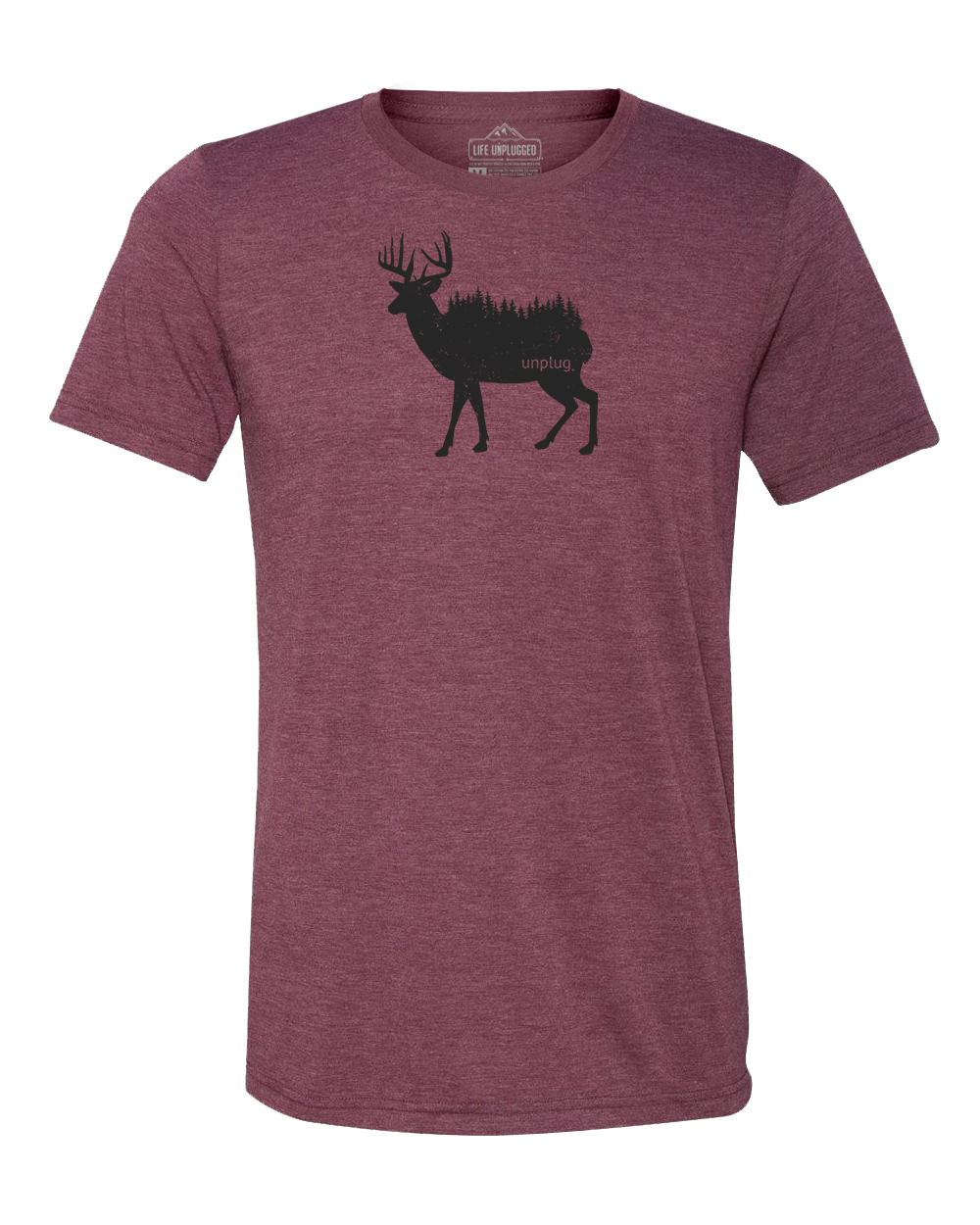 Deer In The Trees Triblend T-Shirt – Life Unplugged