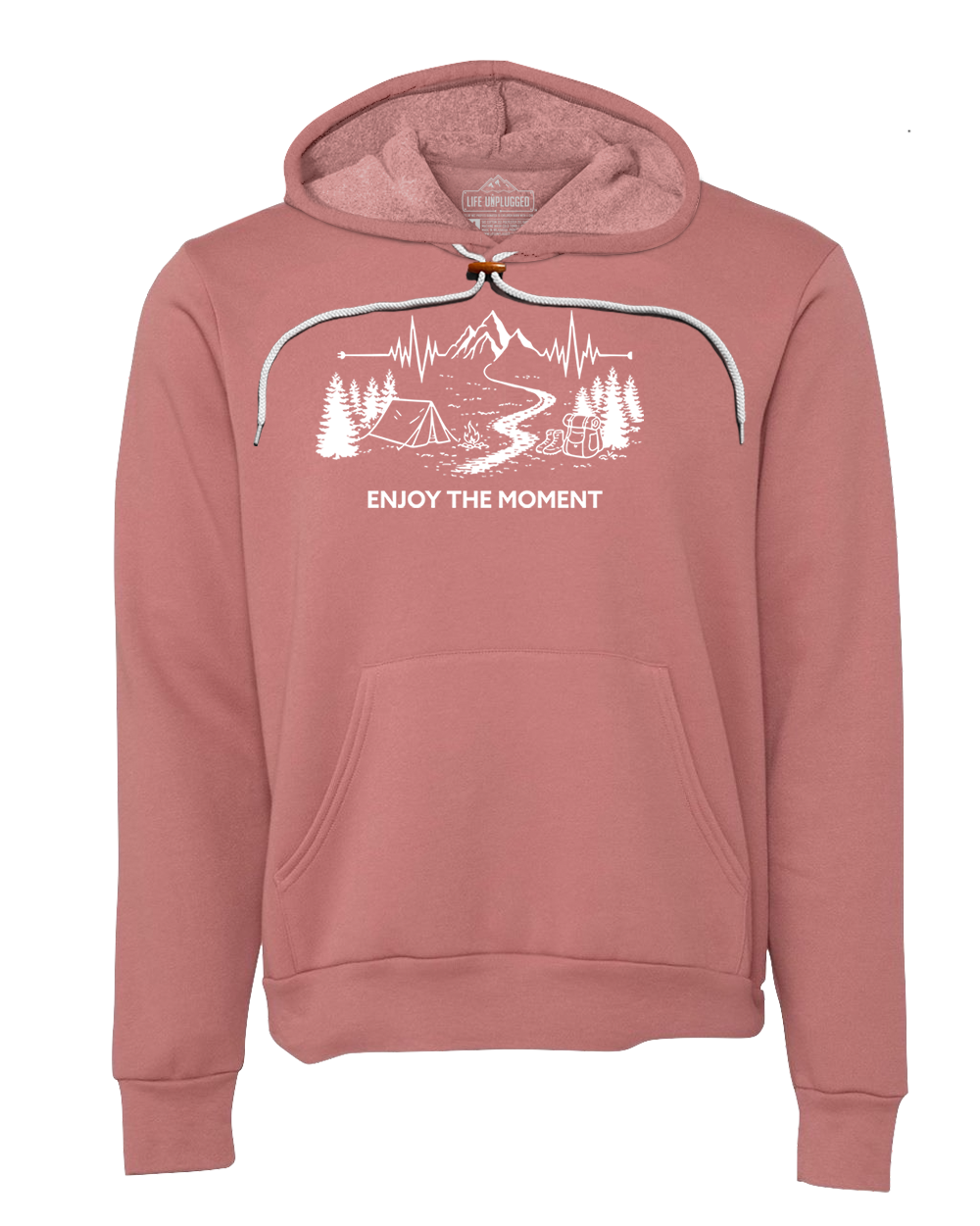 ENJOY THE MOMENT (MOUNTAIN SCENE) Super Soft Hoodie