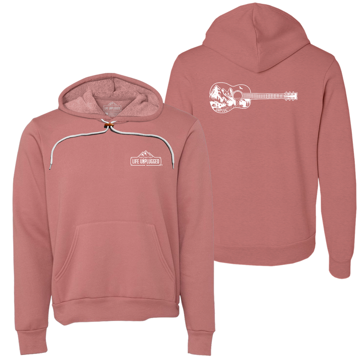Guitar Mountain Scene Super Soft Hoodie