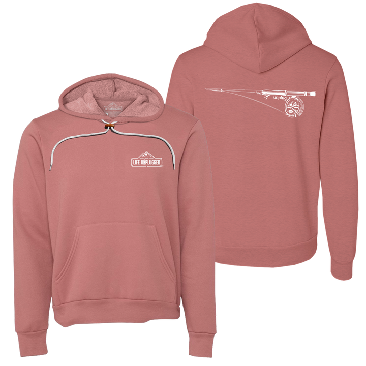Fly Fishing Mountain Scene Super Soft Hoodie