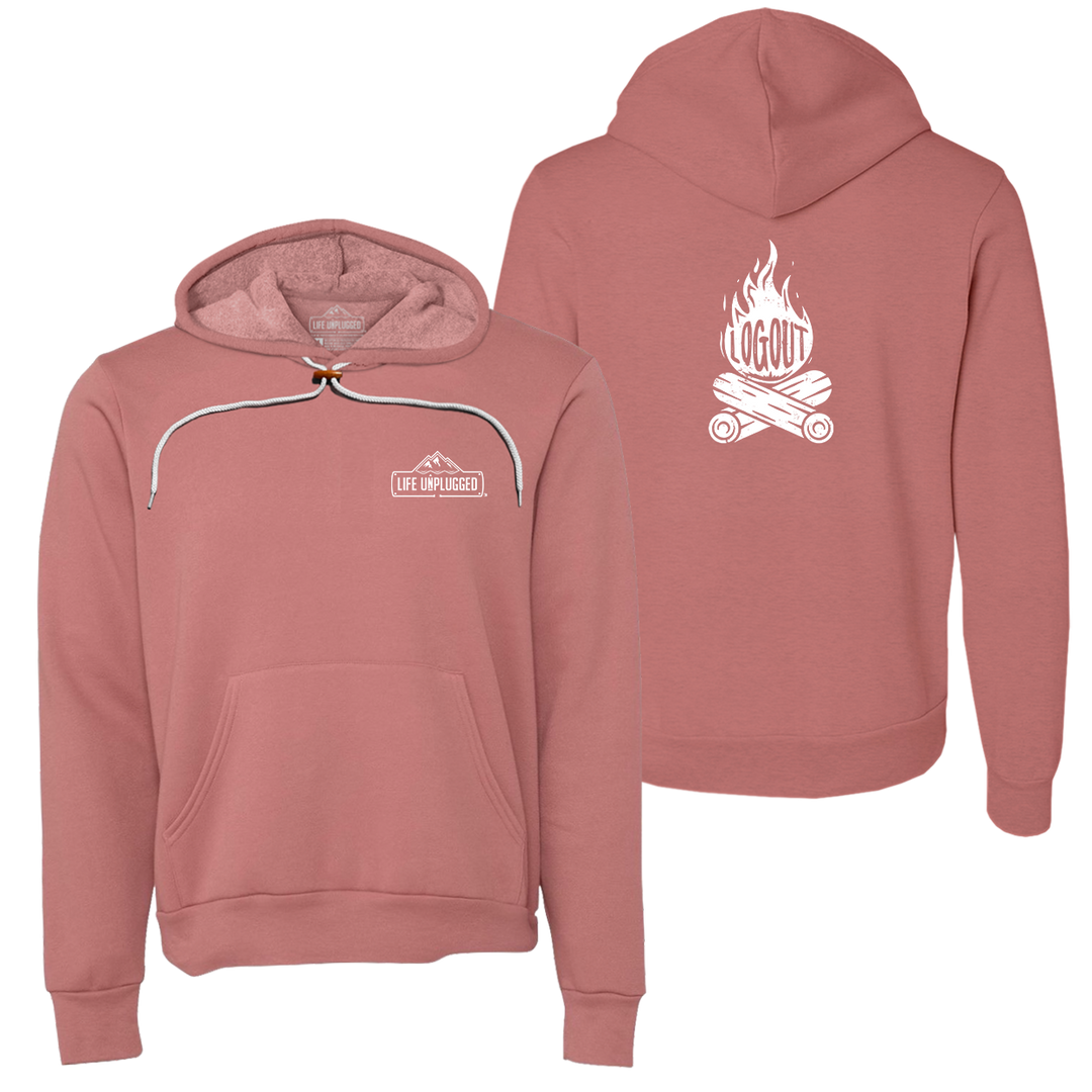 Log Out Campfire Super Soft Hoodie