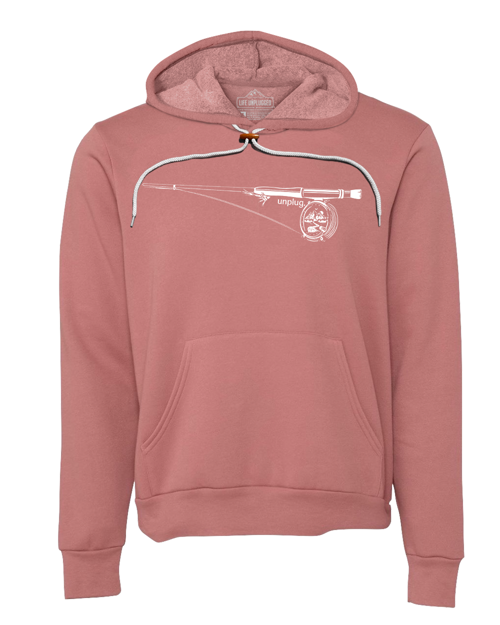 Fly Fishing Mountain Scene Super Soft Hoodie